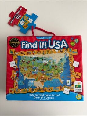 Find It! USA Floor Puzzle & Game - The Learning Journey - Education - School 3+